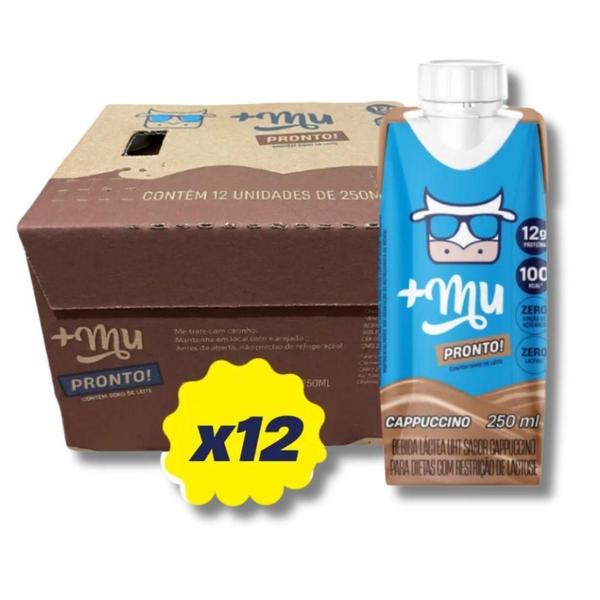 Imagem de Bebida Láctea Uht Cappuccino Pronto +Mu (Cx C/12Uni De 250Ml