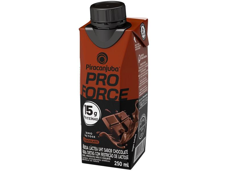 Imagem de Bebida Láctea UHT com 15g de Proteína Piracanjuba ProForce 15g Chocolate Zero Lactose 250ml