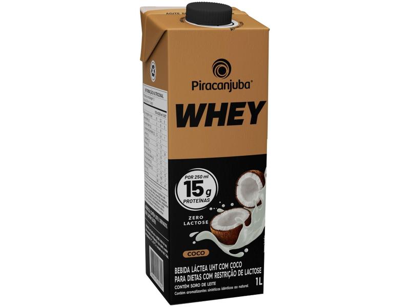 Imagem de Bebida Láctea UHT com 15g de Proteína Piracanjuba - Whey 15g Coco Zero Lactose 1L