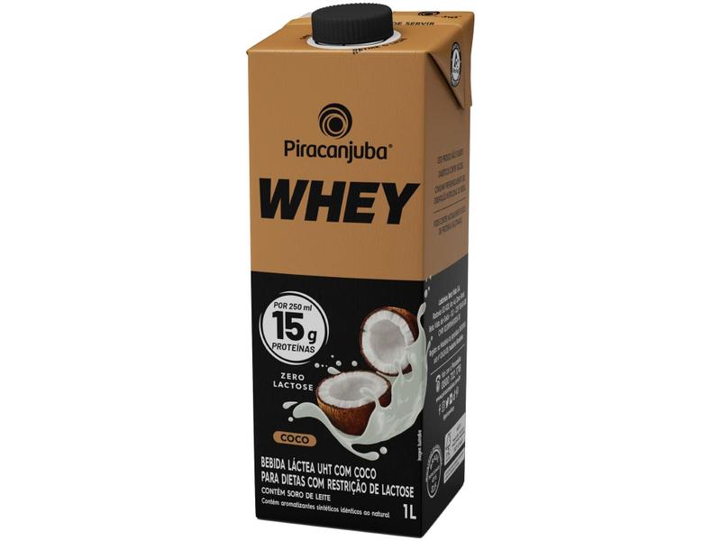 Imagem de Bebida Láctea UHT com 15g de Proteína Piracanjuba - Whey 15g Coco Zero Lactose 1L