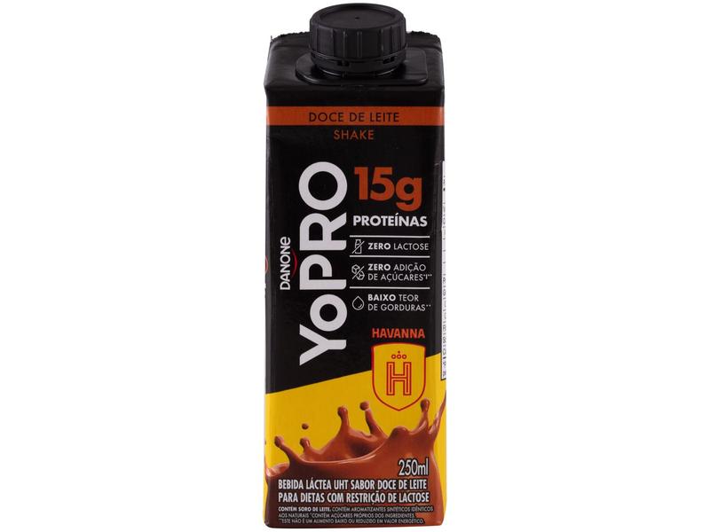 Bebida Láctea UHT com 15g de Proteínas Danone YoPRO Doce de Leite Havanna 250ml Bebida Láctea UHT com 15g de Proteínas Danone YoPRO Doce de Leite Havanna 250ml