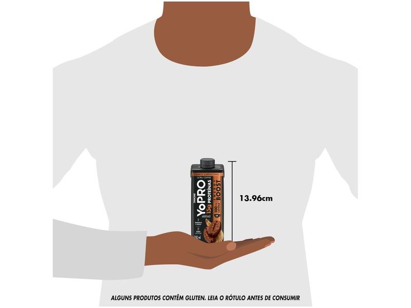 Bebida Láctea UHT com 15g de proteínas YoPRO - Energy Boost Cappuccino 250ml Imagem de Bebida Láctea UHT com 15g de proteínas YoPRO