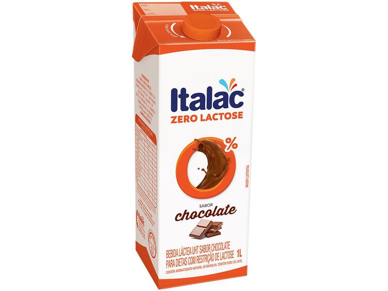 Imagem de Bebida Láctea UHT Italac Zero Lactose Chocolate Zero Lactose 1L