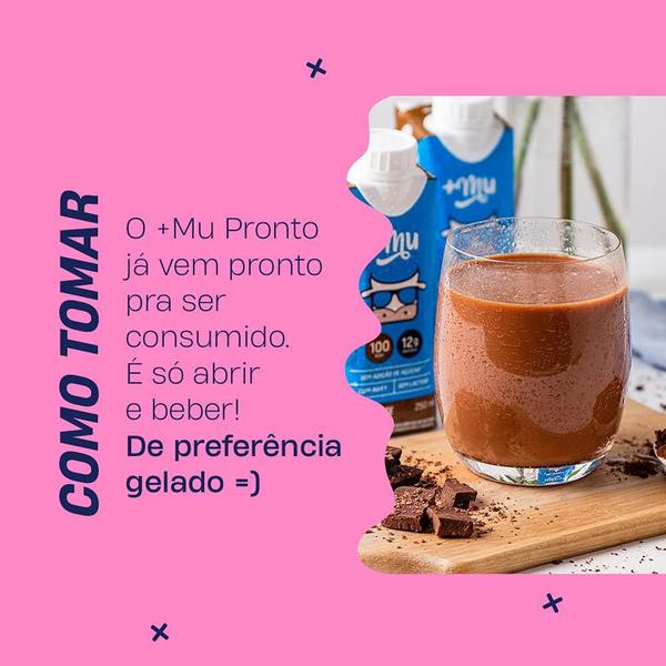 Imagem de Bebida Lactea UHT Sabor Chocolate Pronto Para Beber 1 unidade 250ml Mu +Mu