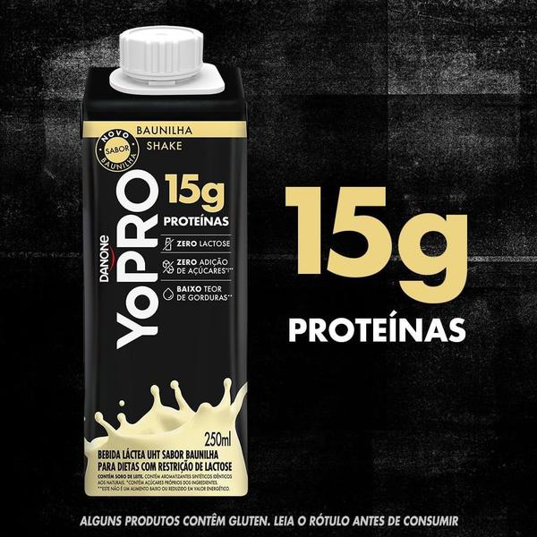Bebida Láctea UHT Yopro Baunilha 15g de Proteínas 250ml Imagem de Bebida Láctea UHT Yopro Baunilha 15g de Proteínas 250ml