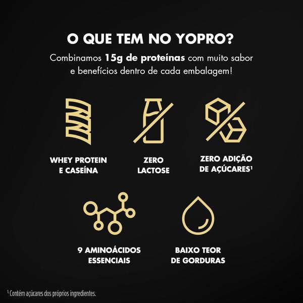 Bebida Láctea UHT Yopro Baunilha 15g de Proteínas 250ml Imagem de Bebida Láctea UHT Yopro Baunilha 15g de Proteínas 250ml