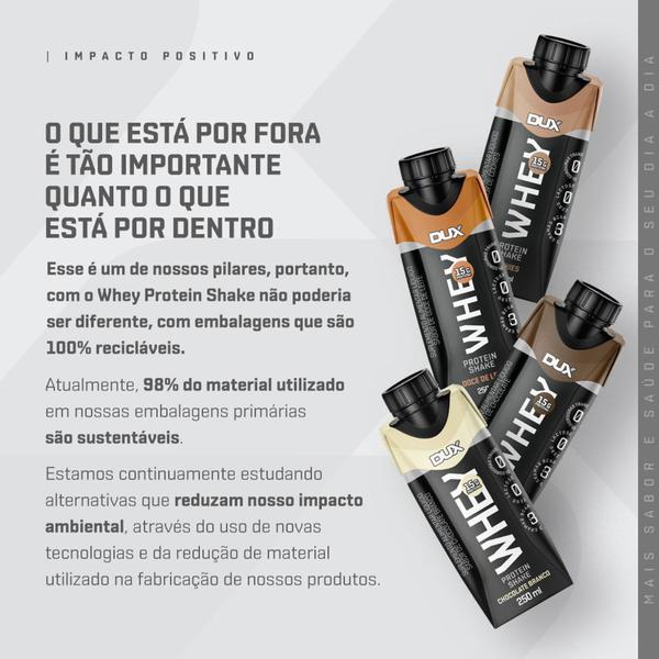 Imagem de Bebida proteica - pronta para beber - Protein shake DUX NUTRITION - Chocolate - combo com 4 un