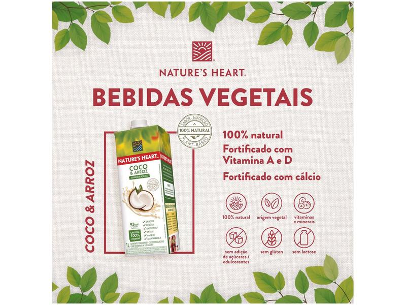 Imagem de Bebida Vegetal de Coco e Arroz Natures Heart 1L