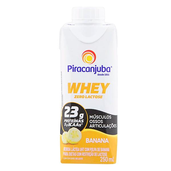 Imagem de Bebida Whey Sabor Banana Zero Lactose Piracanjuba 250ml