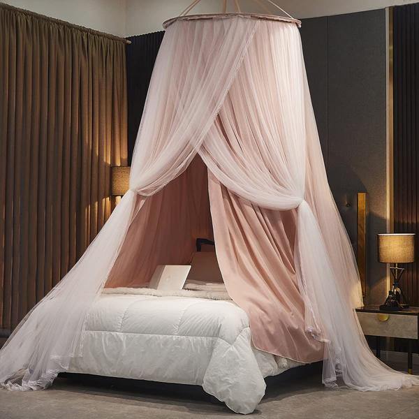 Imagem de Bed Canopy Kertnic Luxurious para meninas e adultos, Large Elega