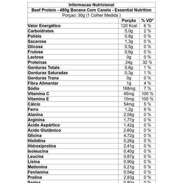 Imagem de Beef Protein da Carne 420g Essential Nutrition