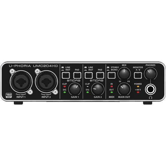 Imagem de Behringer UMC204HD Interface de Áudio USB MIDI