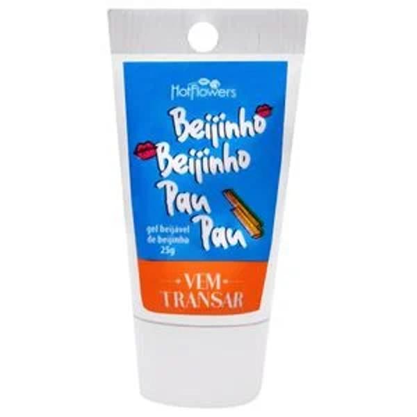 Beijinho Beijinho Pau Pau Gel 25G Vem Transar - Hotflowers Imagem de Beijinho Beijinho Pau Pau Gel 25G Vem Transar