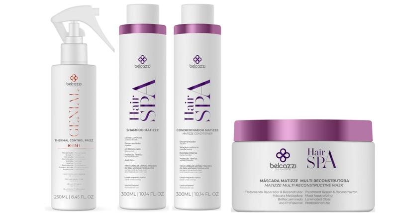 Imagem de Belcazzi Hair Spa Matizze Shampoo e Condicionador e Máscara e Genial Spray Finalizador