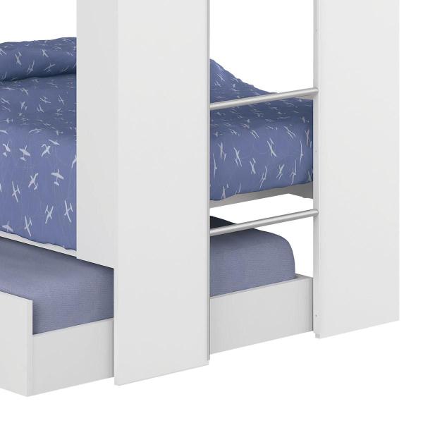 Imagem de Beliche Cama Auxiliar Ditália Treliche CM-15 Branco Cozy