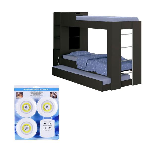 Imagem de Beliche Ditália Cama Auxiliar com kit luz CM-15