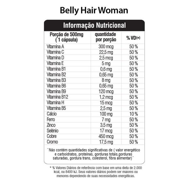 Imagem de Belly hair woman 60 caps