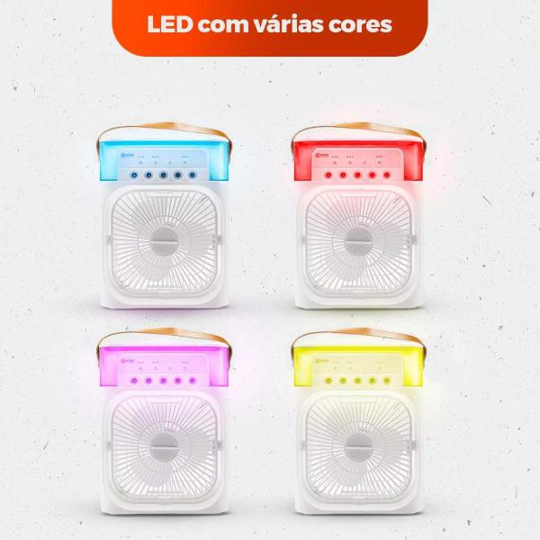 Imagem de Bem-estar em Movimento: Mini Ar Condicionado Ventilador Umid