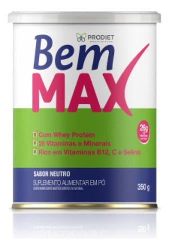 Imagem de Bemmax 25g Proteína Sem Sabor 350g  Prodiet