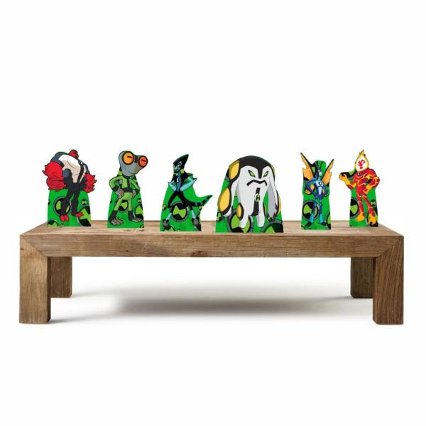 Imagem de Ben 10 Universo Kit 6 Displays De Mesa Decoração Festa Mdf