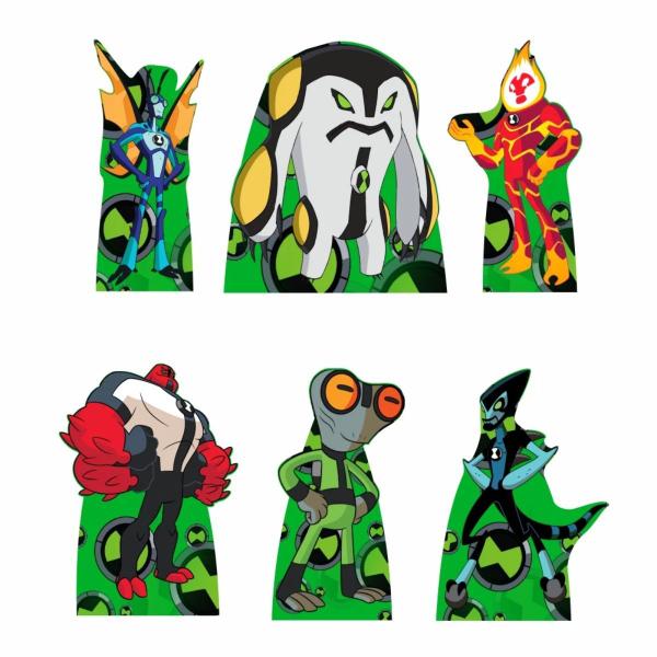 Imagem de Ben 10 Universo Kit 6 Displays De Mesa Decoração Festa Mdf