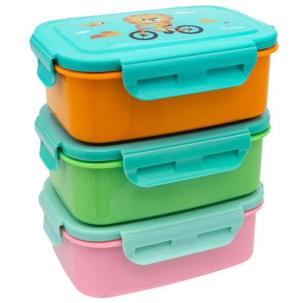 Bentô Box Buba Zoo Divisórias Lancheira Marmita Pote Merenda Imagem de Bentô Box Buba Zoo Divisórias Lancheira Marmita Pote Merenda