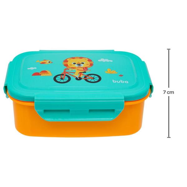 Bentô Box Buba Zoo Divisórias Lancheira Marmita Pote Merenda Imagem de Bentô Box Buba Zoo Divisórias Lancheira Marmita Pote Merenda