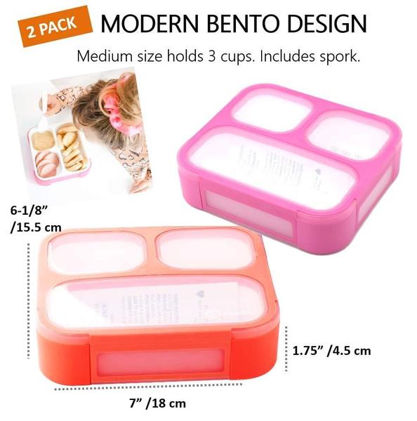 Imagem de Bento Box kinsho para crianças, lancheira infantil e recipiente para lanches