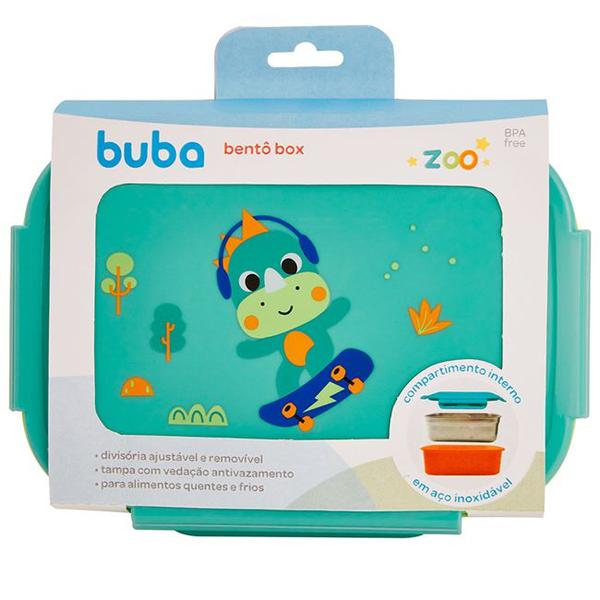 Imagem de Bento Box Lancheira Infantil Com Divisórias Buba Zoo Buba