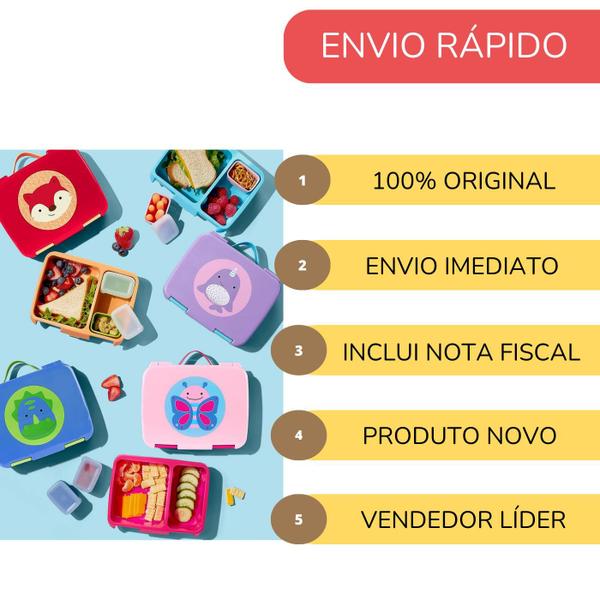 Imagem de Bento Box Skip Hop Lancheira Infantil Escolar Kit Lanche