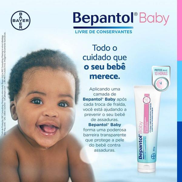 Imagem de Bepantol Baby Creme Preventivo de Assaduras 3x60g Pomada para assaduras Bepantol