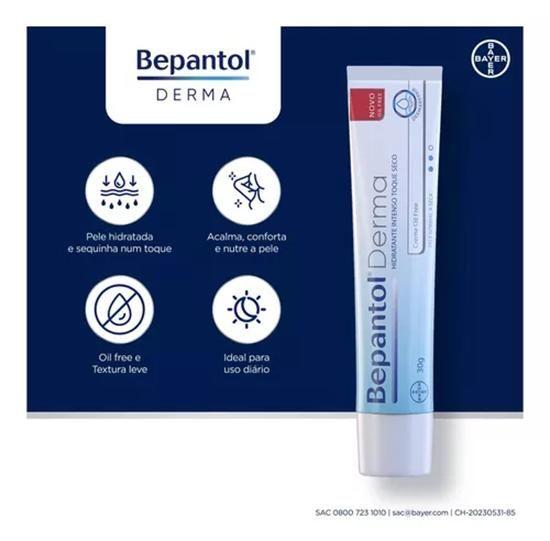 Imagem de Bepantol Derma Toque Seco Creme Hidratante 30g KIT C/3 UN