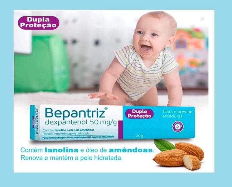 Imagem de Bepantriz Pomada Dermatológica 30g - Cimed - Kit com 8 Unidades