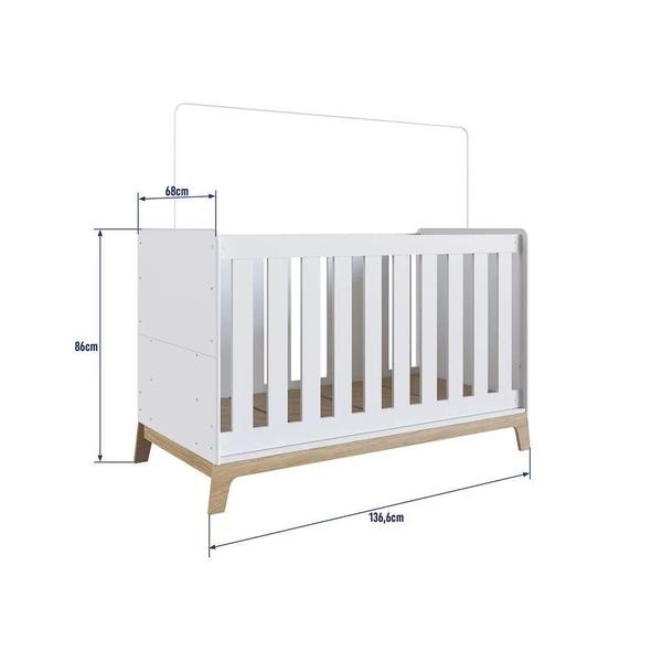 Berço 3 Em 1 Mini Cama Sofá Certificado Inmetro Favo De Mel 001 Branco - Completa Móveis Imagem de Berço 3 Em 1 Mini Cama Sofá Certificado Inmetro Favo De Mel 001 Branco - Completa Móveis