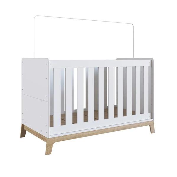 Berço 3 Em 1 Mini Cama Sofá Certificado Inmetro Favo De Mel 001 Branco - Completa Móveis Imagem de Berço 3 Em 1 Mini Cama Sofá Certificado Inmetro Favo De Mel 001 Branco - Completa Móveis