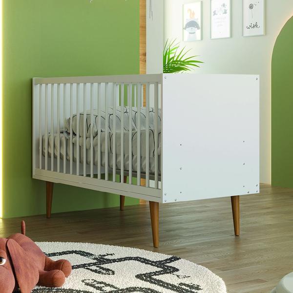 Imagem de Berço Americano 66cmx133cm Infantil Para Quarto Bebê Encanto Batrol