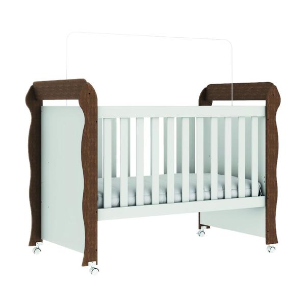 Imagem de Berço Americano Carolina Baby Mimo Mini Cama 2 em 1 Com Rodízios Para Quarto Bebê 