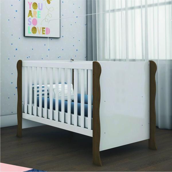 Imagem de Berço Americano Carolina Baby Mini Cama 2 em 1 Para Quarto Bebê Luna