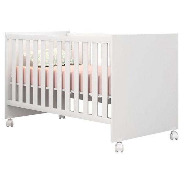 Imagem de Berço Americano mini cama 100 branco brilho e Colchão Phisical 70/130 Ortobom Qmovi