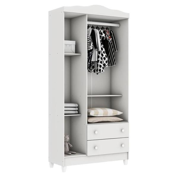Berço Americano Mini Cama e Guarda Roupa Mel Flat Branco Brilho com Colchão Gazin - Carolina - Carolina Baby Imagem de Berço Americano Mini Cama e Guarda Roupa Mel Flat Branco Brilho com Colchão Gazin - Carolina