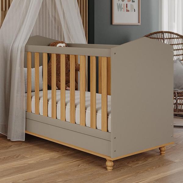 Imagem de Berço Americano Mini Cama Mimo com Colchão Physical - Permóbili Baby