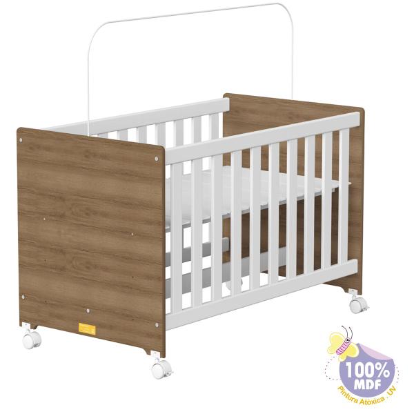 Imagem de Berço Americano Multifuncional 3x1 Bebê Mini Cama Quarto Bebê Nenê Nenem Criança  Menino Menina Chiqueirinho Crianças Madeira Grande proteção