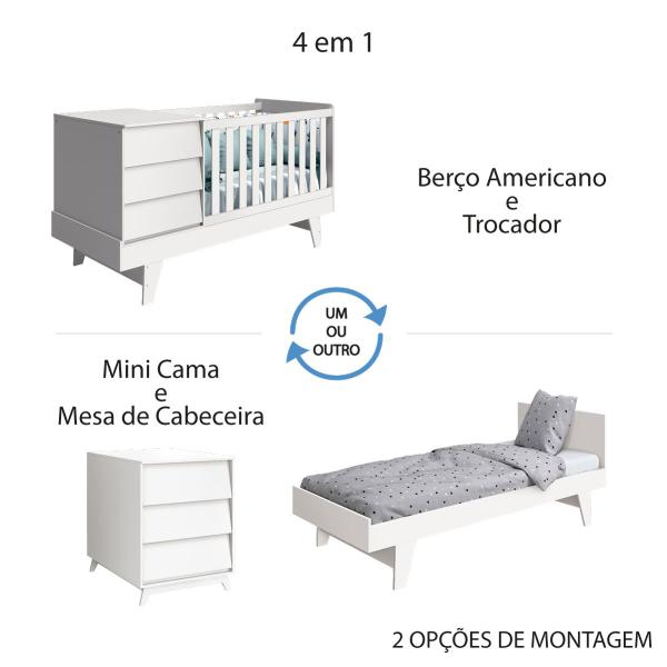 Berço Americano Multifuncional 4 Em 1 Prince Areia Fosco/ Savana Fosco Com Colchão - Reller Imagem de Berço Americano Multifuncional 4 Em 1 Prince Areia Fosco/ Savana Fosco Com Colchão - Reller