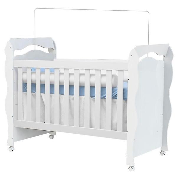 Imagem de Berço Americano New Nanda e Cômoda Infantil Ane Branco Brilho  Phoenix Baby