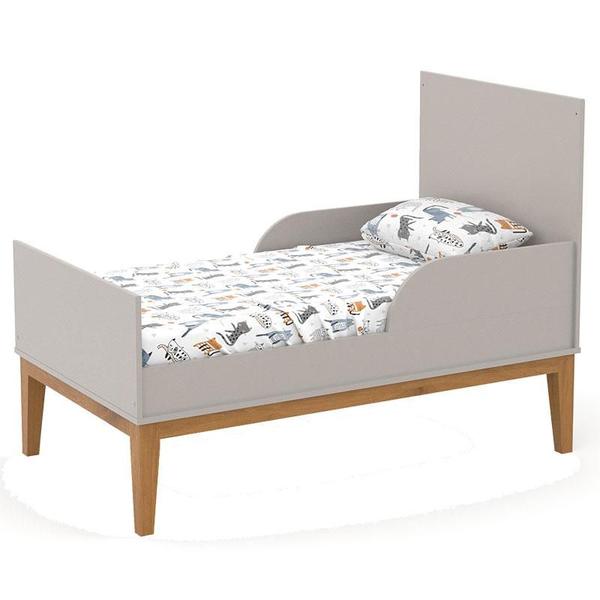 Imagem de Berço Americano Unique e Guarda Roupa 3 Portas Nature Clean Cinza Soft Eco Wood com Colchão Gazin  Matic