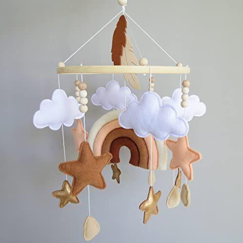 Imagem de Berço Arco-íris Móvel Boho Baby Mobile para Berçário de Presépio DéCor