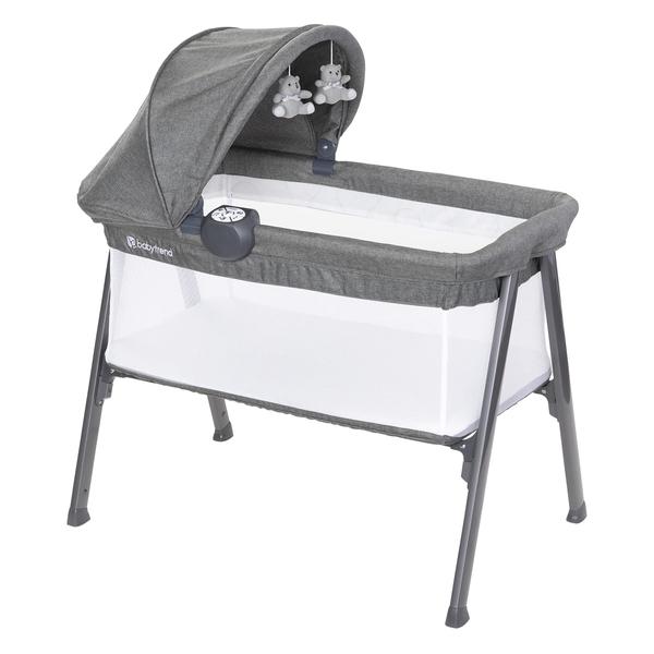 Imagem de Berço Baby Trend Lil Snooze Large Restful Grey com dossel