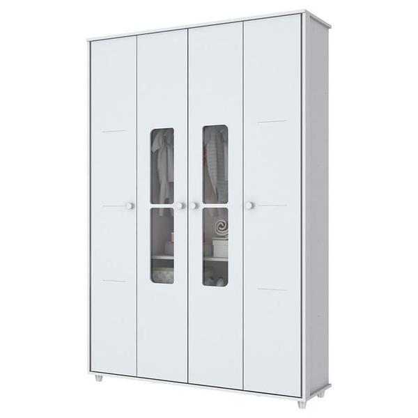 Berço Bala de Menta, Cômoda Labirinto e Guarda Roupa Aquarela Branco e Colchão - FdECOR Imagem de Berço Bala de Menta, Cômoda Labirinto e Guarda Roupa Aquarela Branco e Colchão - FdECOR
