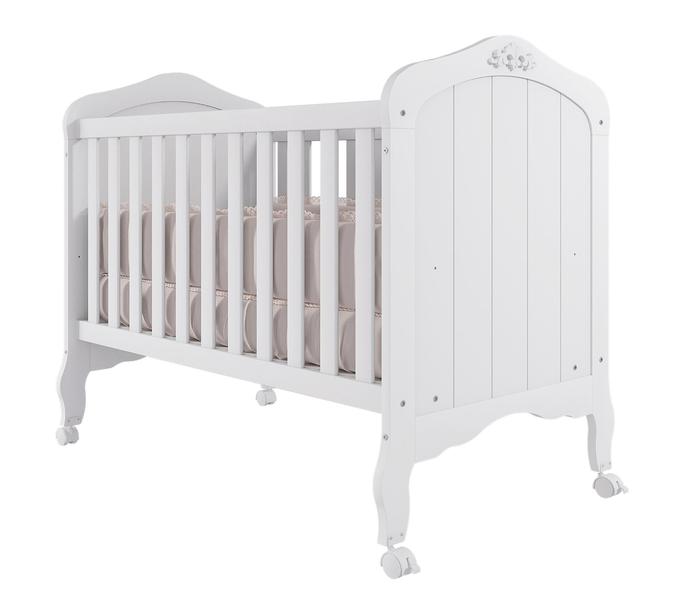 Imagem de Berço Cama Harmonia Criança Quarto Moderno Bebe Menino Menina Premium Com Grade Preteção Lateral