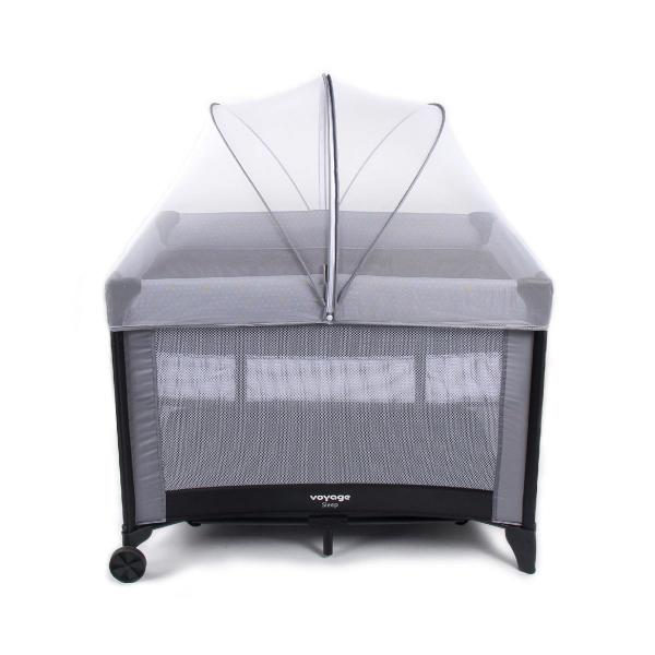 Berço Cercado Portátil Para Bebê Sleep até 18Kg Cinza Voyage Berço Cercado Portátil Para Bebê Sleep até 18Kg Cinza Voyage